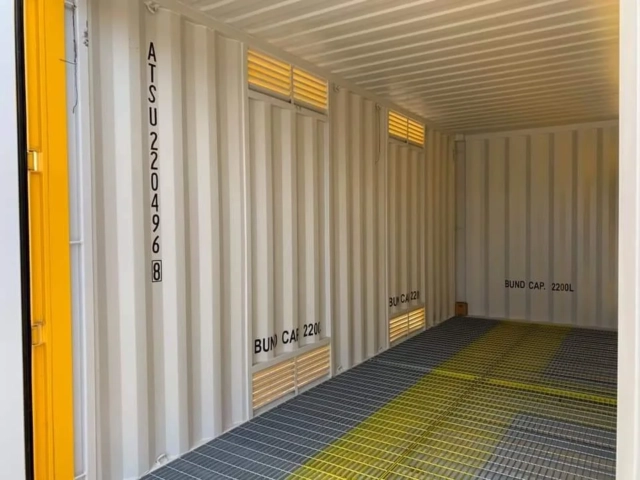 30ft x 8ft Shipping Container (One Trip) – Yellow - On-Site Containers ...